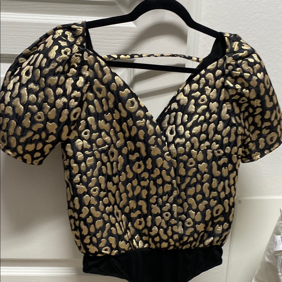 Buddy Love Tops - Buddy love  Black and Gold Women's Top